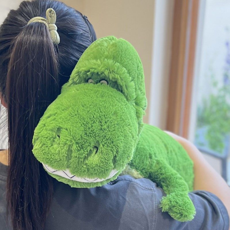 可爱抱抱绿恐龙玩偶睡觉抱枕公仔娃娃毛绒玩具生日礼物七夕情人节