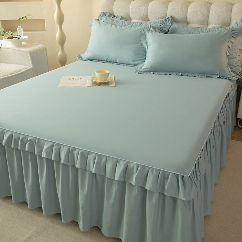 公主风全棉床裙单件纯棉2024新款遮丑下摆床罩单带裙边床垫套夏季,床上用品,床裙,淘宝优惠券,粉丝福利购,淘宝优惠卷