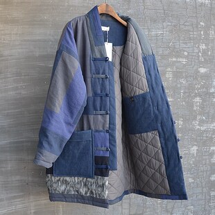 男士冬季外套中式棉服汉服棉衣棉袄唐装中国风百纳道袍罗汉服棉袍