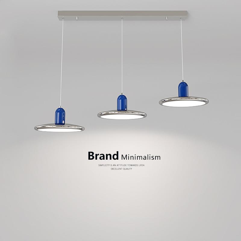 中古包豪斯飞碟三头餐厅吊灯创意2025年新款现代简约餐桌吧台灯具