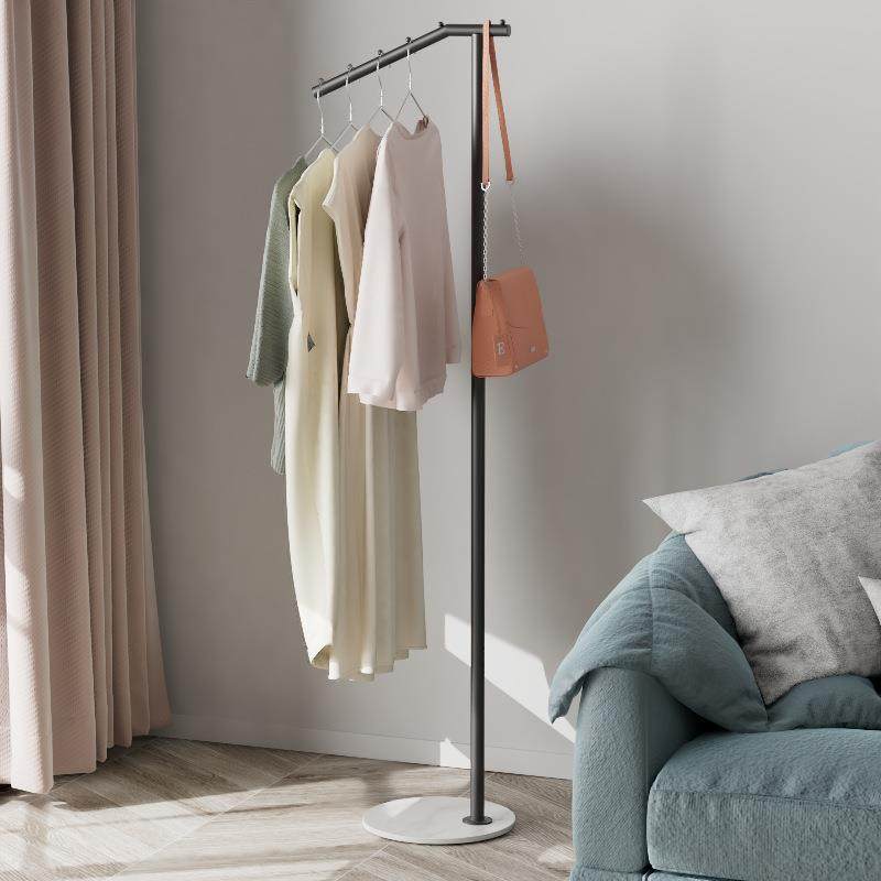 简约现代家用立式不占空间金属挂衣架卧室客厅落地式岩板衣帽架子,住宅家具,组合衣架,淘宝优惠券,粉丝福利购,淘宝优惠卷
