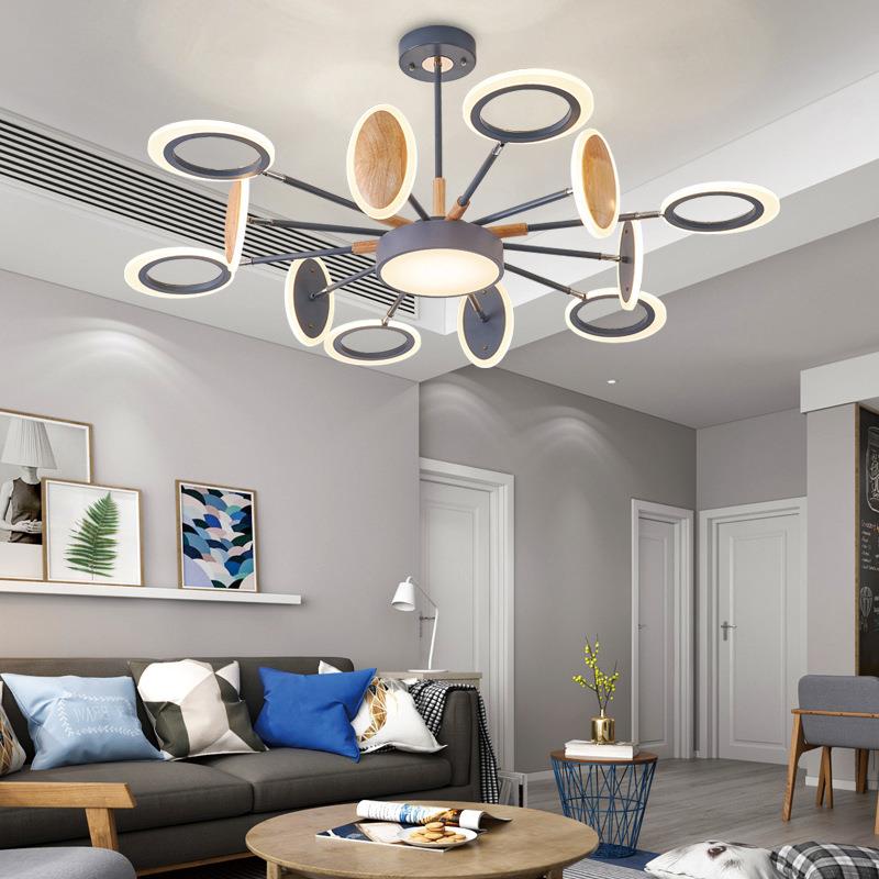 个性创意飞碟圆盘吊灯 现代简约风客厅LED灯欧式餐厅卧室书房吊灯