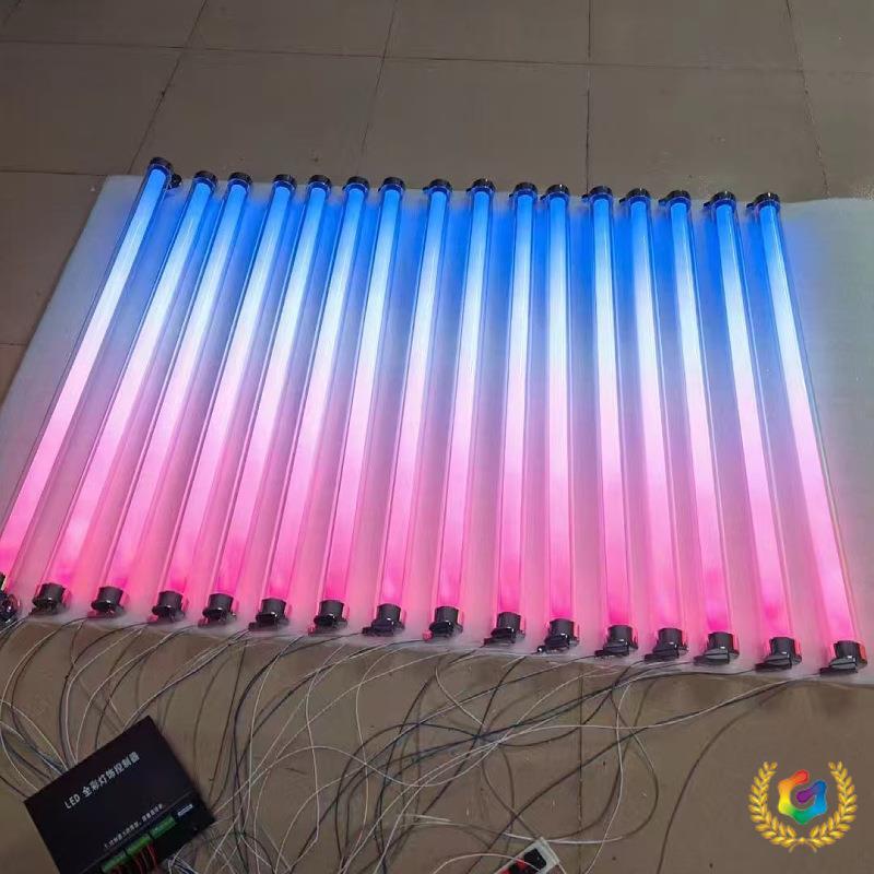®led圆形长条灯管360度通体全发光4/5/8公分亚克力吊线展厅装饰