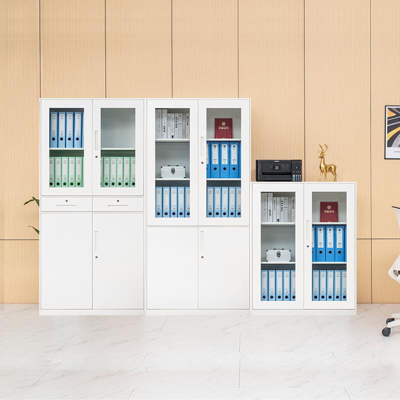 钢制文件柜办公室档案资料铁皮柜抽屉式储物矮柜财务凭证打印机柜
