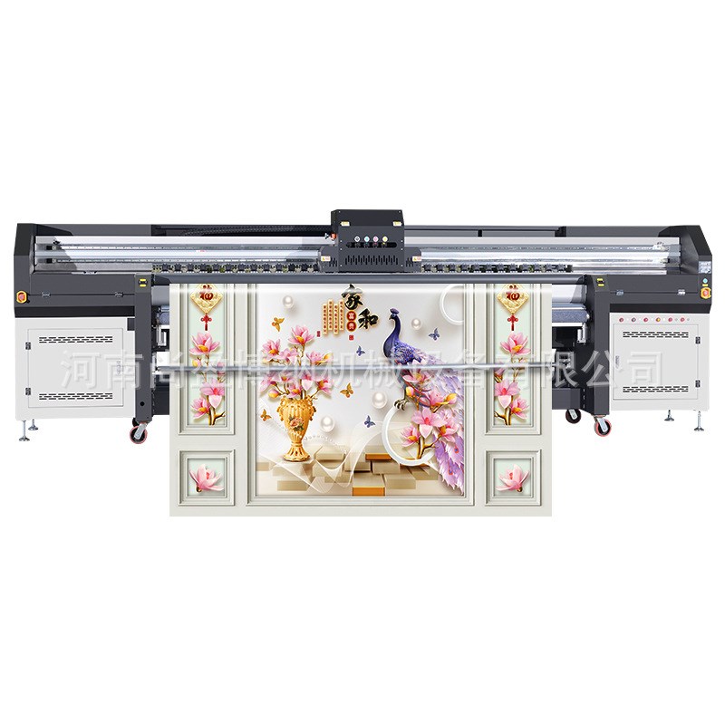 uv卷对卷打印机卷材皮革墙纸UVy打印机 3.2米灯箱布工业G5uv喷绘
