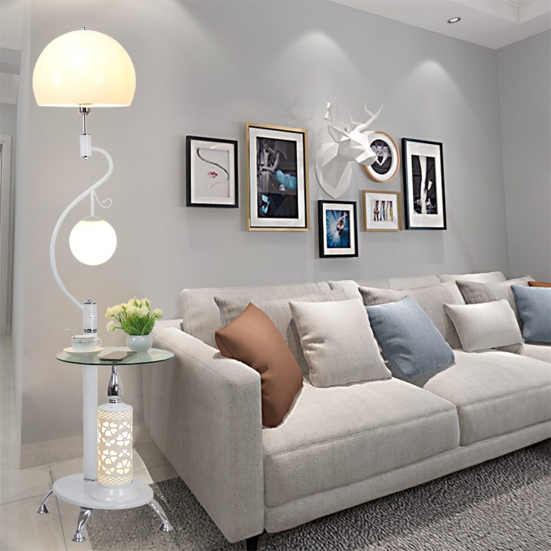 D!简约现代茶几落地o灯客厅超亮沙发边网红创意遥控书房卧室床头