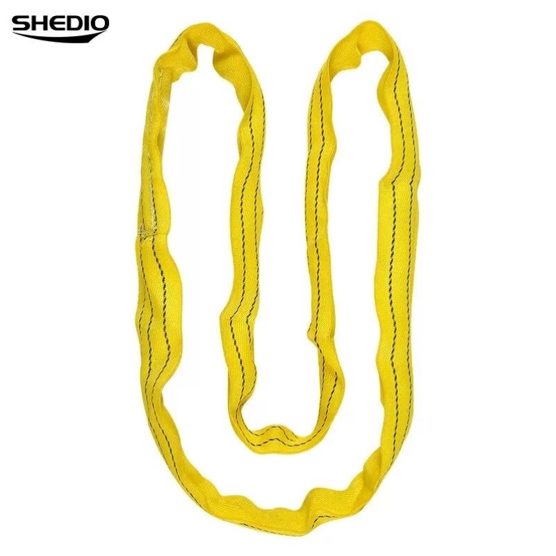 晟雕定制合成纤维吊装带D环形柔性吊装带3T6M