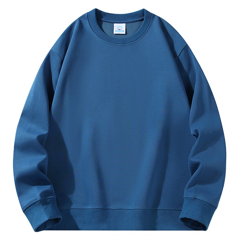 卫衣男女春秋季2024新款纯棉打底衫圆领重磅长袖T恤宽松潮流外套E