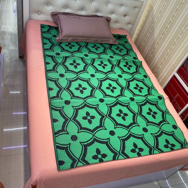 现货凉席塑料管凉席宿舍单人空心席1.5m0J.9m夏季双面通用户外爬