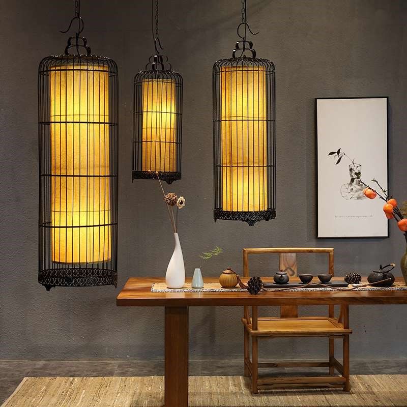 新中式铁艺鸟笼吊灯落地灯酒吧咖啡厅通道灯具灯饰喜庆红灯笼地灯,家装灯饰光源,酒店/宴会厅/餐饮吊灯,淘宝优惠券,粉丝福利购,淘宝优惠卷