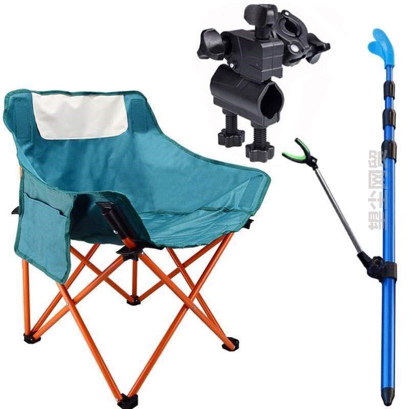 钓箱固定器炮台支架凳子架杆转角一拖二路滑钓鱼马扎配件自锁鱼竿