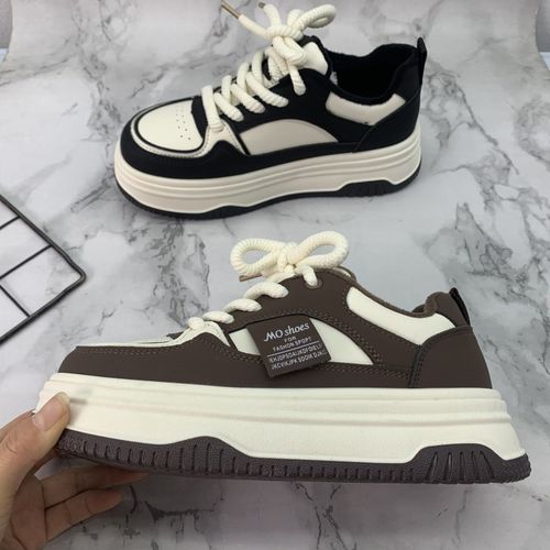 2023秋冬新款断码处理女鞋舒适休闲加绒圆头平底鞋系带板鞋女棉鞋