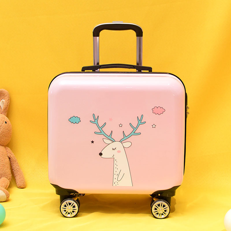定制儿童拉杆箱logo18寸男女童旅行箱万向轮登机箱可爱拉杆箱卡通