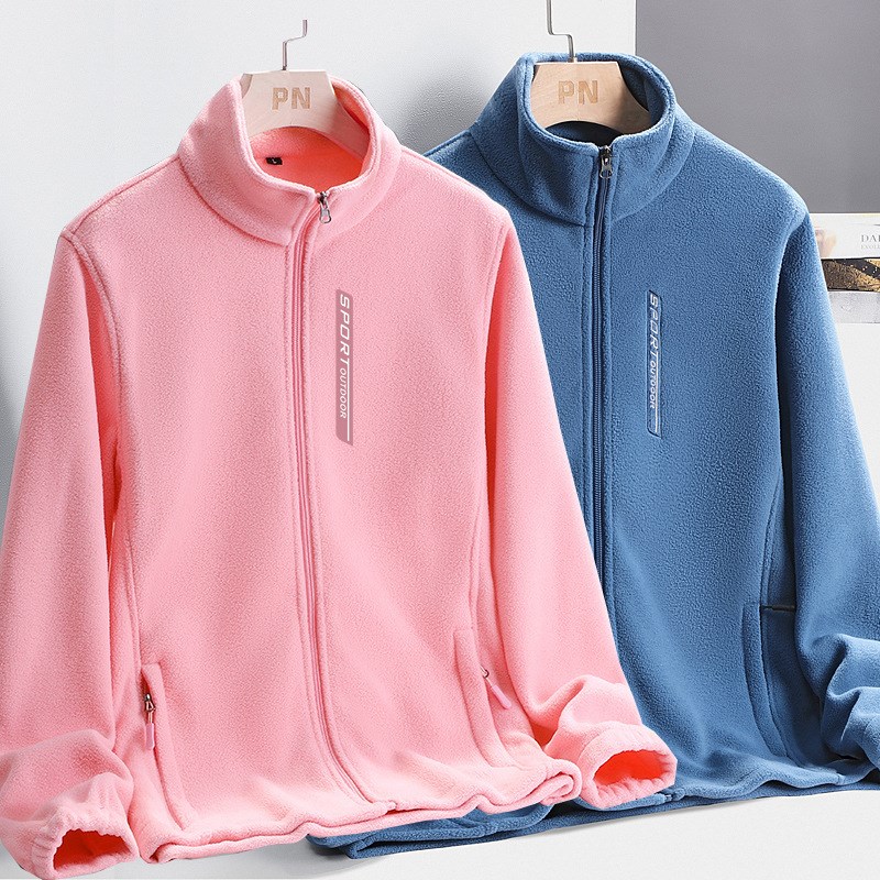 秋冬户外男抓绒衣加厚冲锋衣内胆双面绒保暖摇粒绒女外套定制LOGO