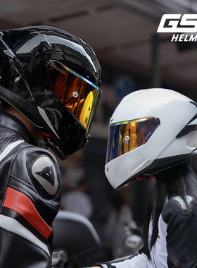 gsb摩托车头盔361gt全覆式男女情侣3C认证大尾翼机车骑士赛车全盔