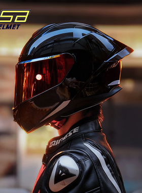 gsb摩托车头盔361gt全覆式男女个性酷大尾翼机车骑士赛车巡航全盔