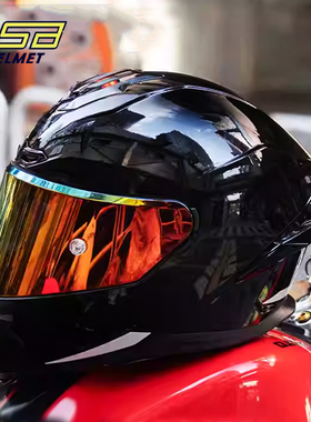 gsb摩托车头盔361gt全覆式男女个性酷大尾翼机车骑士赛车巡航全盔