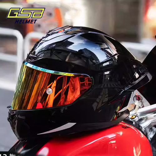 gsb摩托车头盔361gt全覆式男女个性酷大尾翼机车骑士赛车巡航全盔