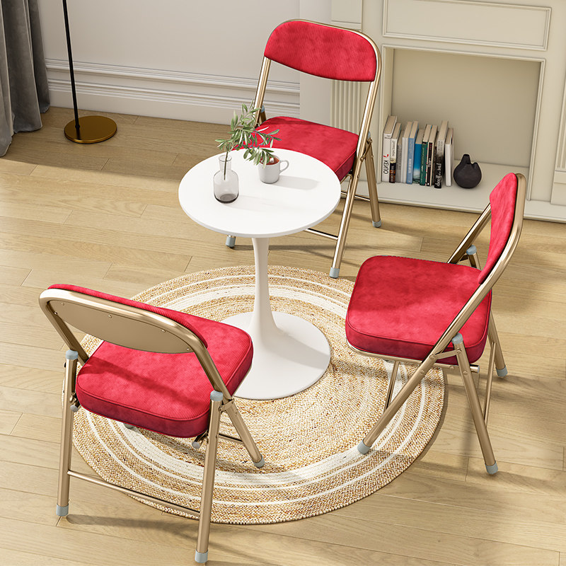 复古折叠椅精致家用靠背餐椅简易电脑椅加厚办公座椅网红拍照凳子,住宅家具,折叠椅/躺椅,淘宝优惠券,粉丝福利购,淘宝优惠卷