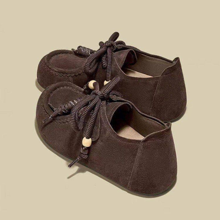 女鞋厚底勃肯鞋2025新款春秋季平底复古休闲单鞋百搭一脚蹬豆豆鞋,女鞋,乐福鞋（豆豆鞋）,淘宝优惠券,粉丝福利购,淘宝优惠卷