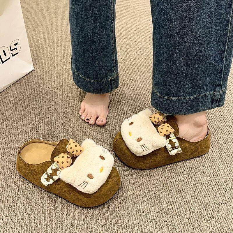 2025年秋冬季新款可爱卡通包头百搭休闲复古博肯拖鞋外穿包头女鞋,女鞋,其他拖鞋,淘宝优惠券,粉丝福利购,淘宝优惠卷