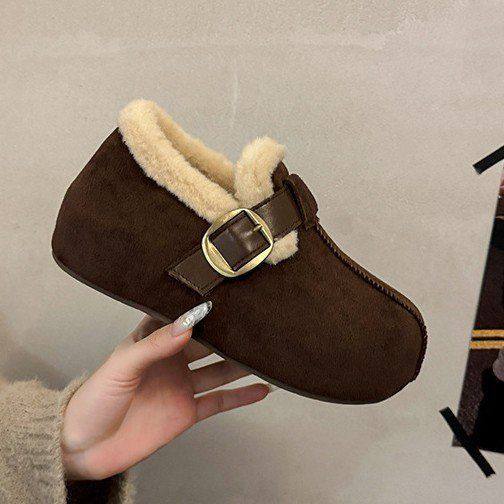 冬季女鞋全包勃肯鞋2025新款加绒加厚保暖棉鞋毛毛豆豆鞋保暖雪地,居家布艺,居家棉拖/棉鞋,淘宝优惠券,粉丝福利购,淘宝优惠卷