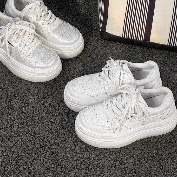 2025春季新款厚底小个子增高小白鞋百搭休闲运动板鞋支持一件代发,女鞋,休闲板鞋,淘宝优惠券,粉丝福利购,淘宝优惠卷