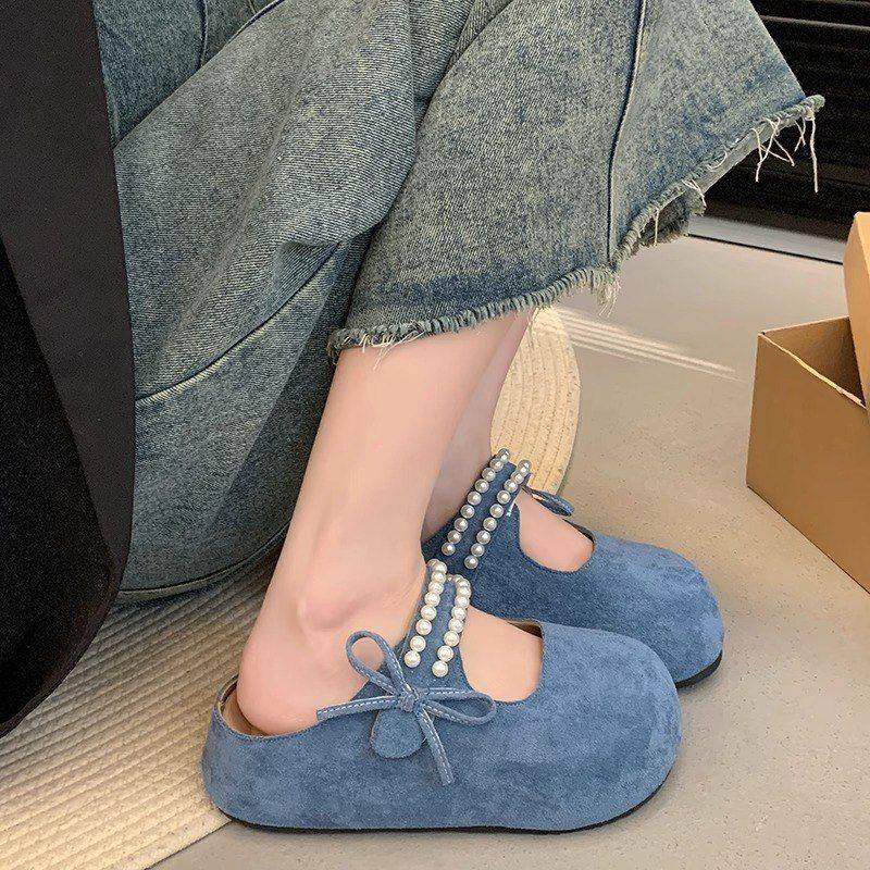 一脚蹬厚底小香风勃肯鞋包头半拖鞋女外穿2025新款夏玛丽珍凉拖鞋,女鞋,其他拖鞋,淘宝优惠券,粉丝福利购,淘宝优惠卷