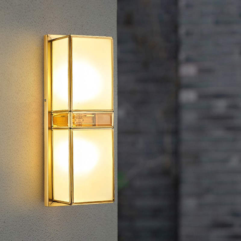 全铜户外防水壁灯接电o款中式壁灯走廊楼梯过道阳台花园别墅庭院