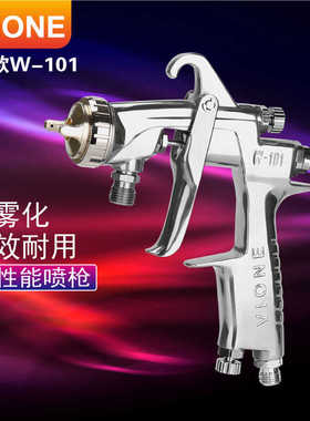 台湾细致喷枪W101手动喷漆r枪 W-101家具 木器 高雾化大口径 vion