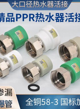 寸前置1.2过滤1.5大口径5040活水表2变径接直寸PPR热水器活接寸