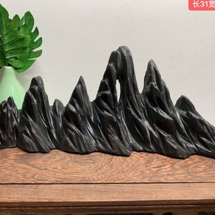 笔架山工艺品山办公桌摆件灵璧石灵璧山天然石子行饰品