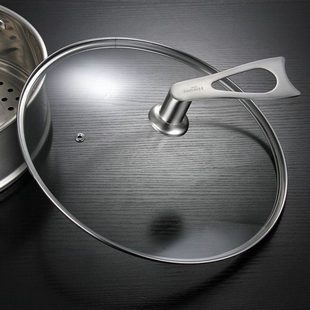炒锅盖家用玻璃盖通用平底煎锅炒菜锅盖子28可立式30寸32厘米34cm