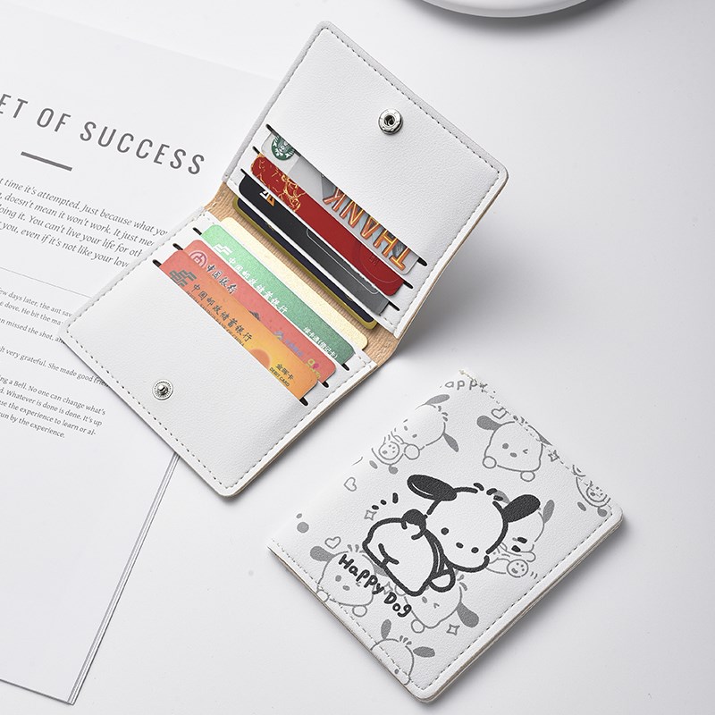 【帕恰维尼】真皮质感超薄t卡包女小巧便携卡夹一片式多卡位卡片