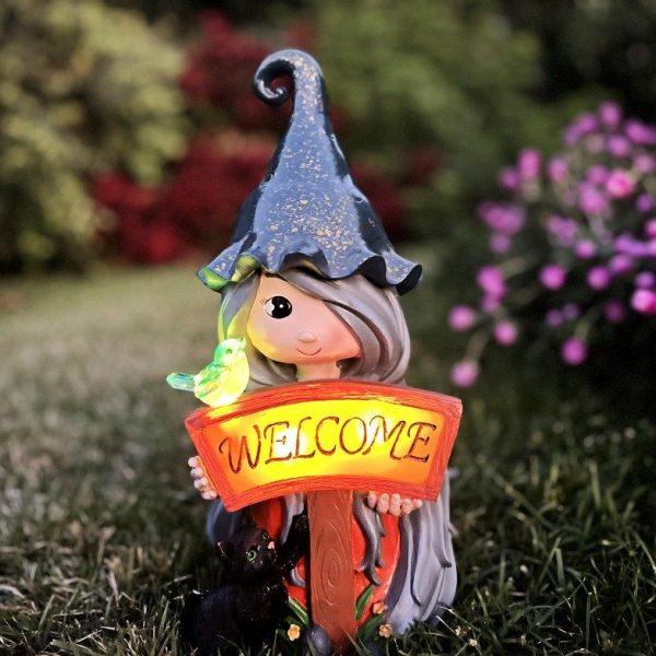 户外太阳能树脂卡通精灵小矮人摆件花园露台庭院灯景观布置装饰,家居饰品,户外/庭院摆件,淘宝优惠券,粉丝福利购,淘宝优惠卷