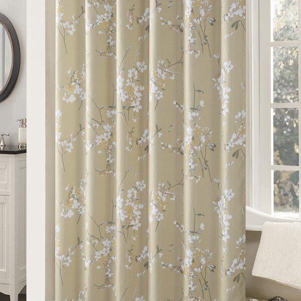 田园门帘中式卫生间涤纶帘加厚浴室干湿分离隔断窗帘防水防霉浴帘