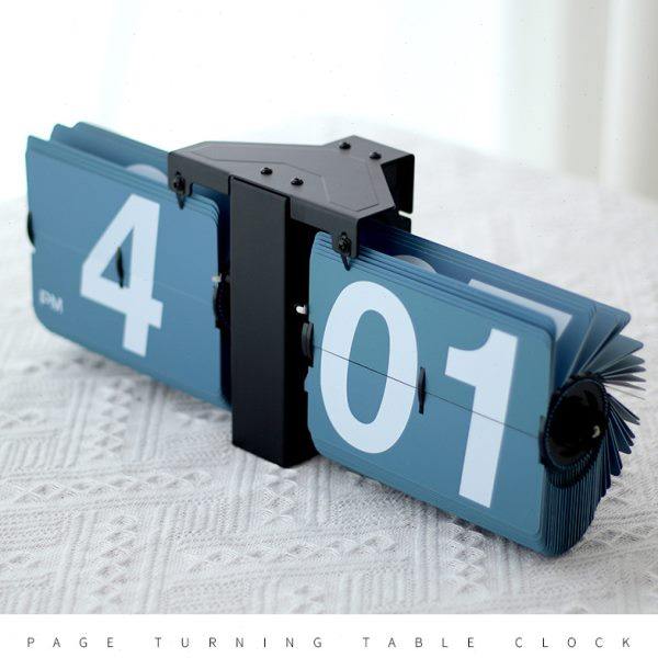 【墨斗】创意个性自动翻页时钟大号机械复古数字桌面电子座钟摆件,家居饰品,台钟/闹钟,淘宝优惠券,粉丝福利购,淘宝优惠卷