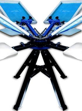 厂家生产006365SPE-M442L四色四工位落地式双轮转丝印