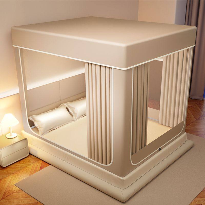 防摔蚊帐遮光床帘一体式家用2025新款卧室婴儿儿童免安装学生宿舍