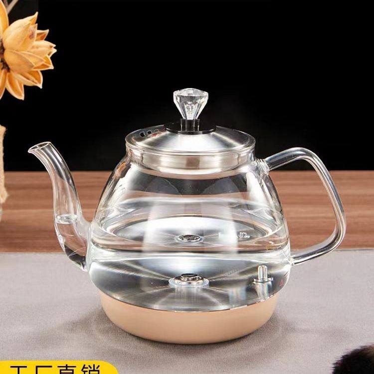 自动底部上水壶电热水壶茶台泡茶专用配壶玻璃壶体整套单壶配件无