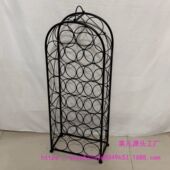 铁艺葡萄酒展示架落地酒柜红酒架家用酒瓶架立式 葡萄酒陈列摆件