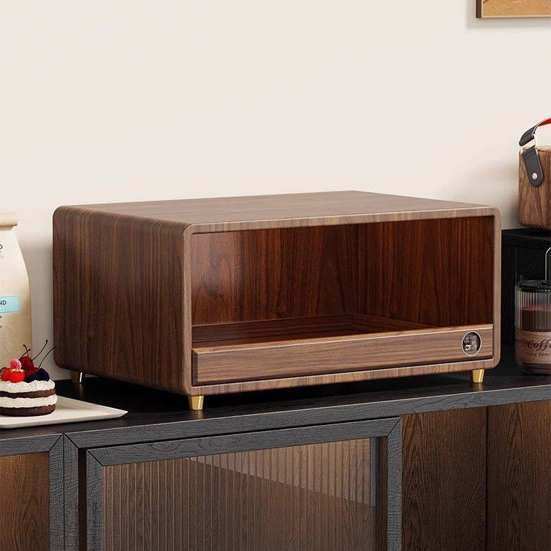 实木餐桌咖啡机置物架桌面杯子摆放台餐桌厨房微波炉烤箱调料收纳