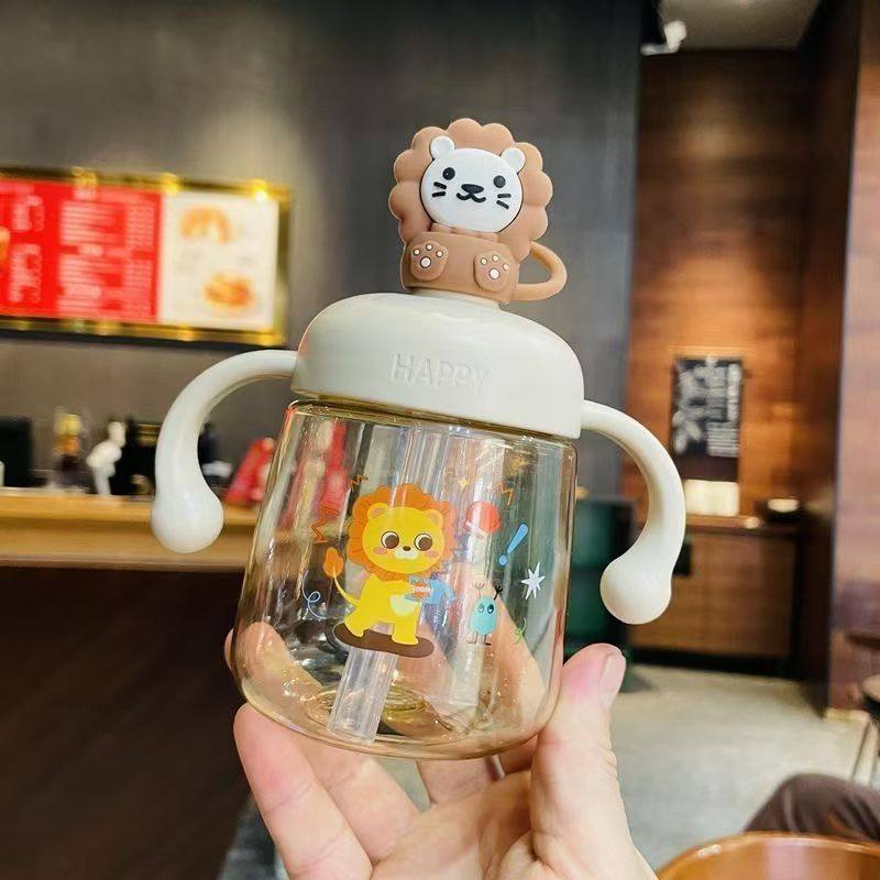 儿童刻度牛奶杯子吸管宝宝学饮杯1-3岁婴儿喝水壶家用幼儿园水杯,婴童用品,儿童水杯,淘宝优惠券,粉丝福利购,淘宝优惠卷