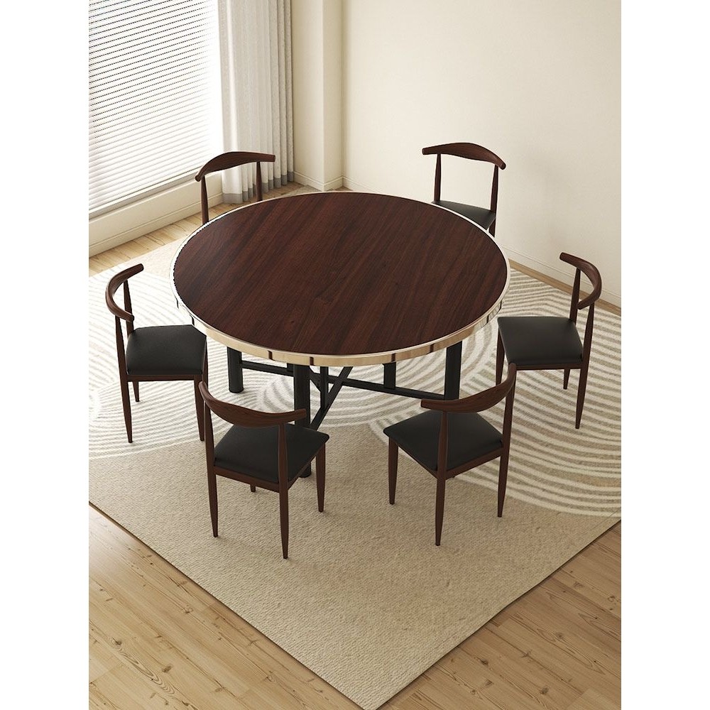 加厚大圆桌面板带转盘餐桌家用饭店酒店食堂饭桌子可折叠圆形餐桌,住宅家具,实木餐桌,淘宝优惠券,粉丝福利购,淘宝优惠卷