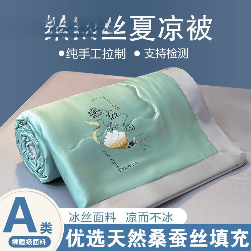 A类蚕丝被100夏凉被双人空调被单人夏季薄款被子夏被可机洗,床上用品,蚕丝被,淘宝优惠券,粉丝福利购,淘宝优惠卷