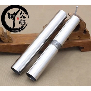 春秋大刀不锈钢接头螺丝管对接头武术棍红缨枪白蜡杆兵器分体接头