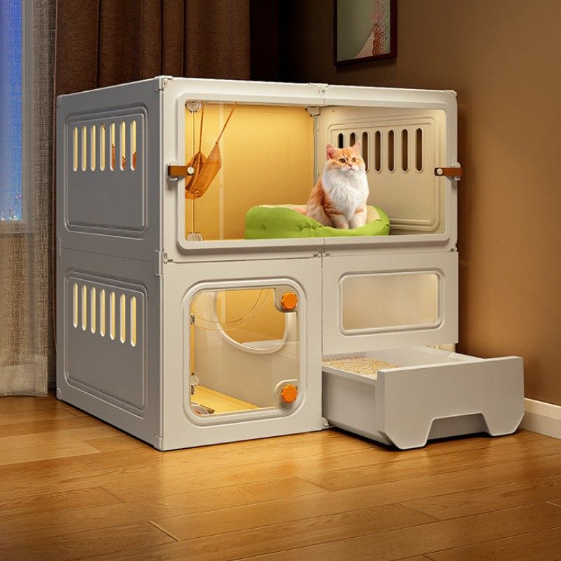 猫别墅带厕所一体室内家用猫窝猫笼子猫咪猫屋小型猫柜猫舍猫空笼,宠物/宠物食品及用品,猫笼子/猫别墅,淘宝优惠券,粉丝福利购,淘宝优惠卷