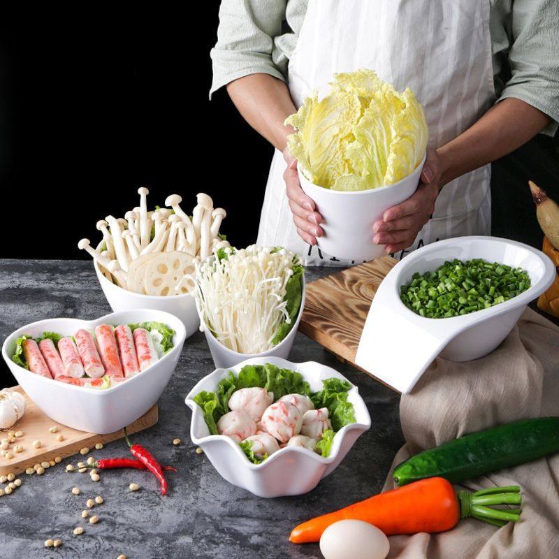 ぃ10个密胺火锅店自助菜盘餐具烤肉盘子商用配菜碟生菜桶海底捞餐,餐饮具,碗,淘宝优惠券,粉丝福利购,淘宝优惠卷