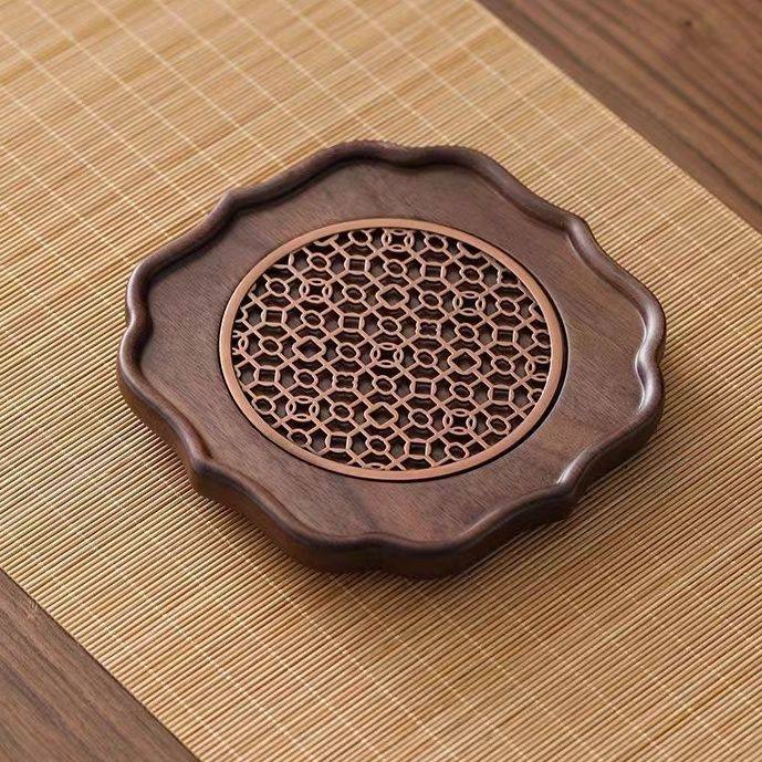 南美黑胡桃实木茶盘新款网红托盘壶垫杯托客厅户外小,餐饮具,茶盘,淘宝优惠券,粉丝福利购,淘宝优惠卷