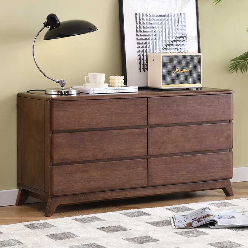 北欧轻奢实木斗柜现代简约客厅靠墙入户玄关柜卧室收纳储物大柜子